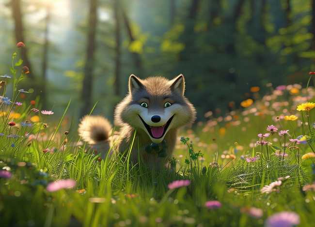 爱吃草的狼儿童故事、狼吃草的寓言故事 爱吃草的狼儿童故事、狼吃草的寓言故事