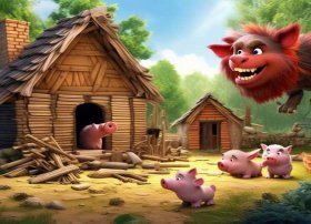 三只小猪的故事语音版；三只小猪的故事语音版视频