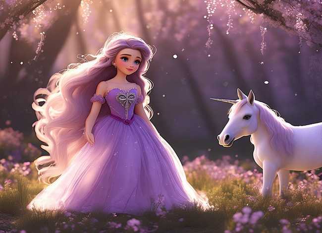 儿童故事紫心公主、紫心公主的故事