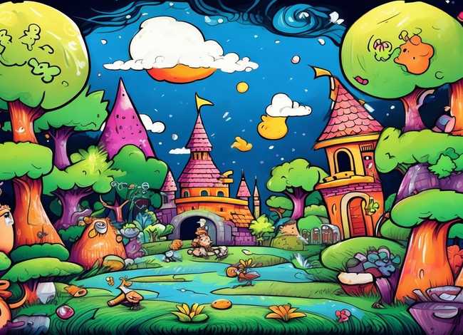 童话里的故事儿童画,童话里的简笔画 童话里的故事儿童画,童话里的简笔画