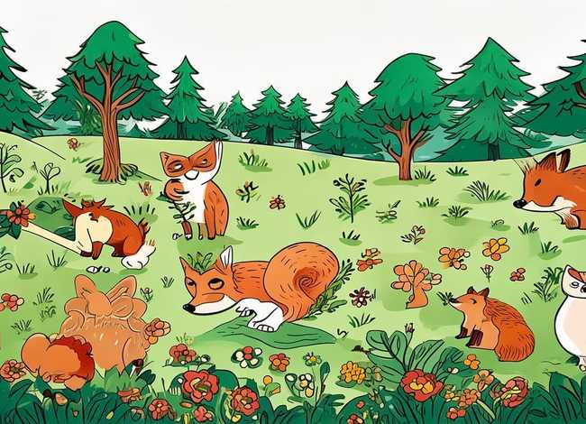 动物简笔画绘本故事（动物简笔画绘本故事图片）