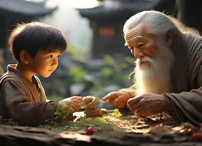 古代中医华佗儿童故事 - 东方小故事古代版华佗学医