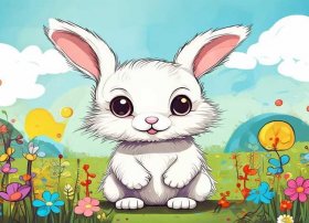 儿童小白兔故事图片 儿童小白兔简笔画图片大全