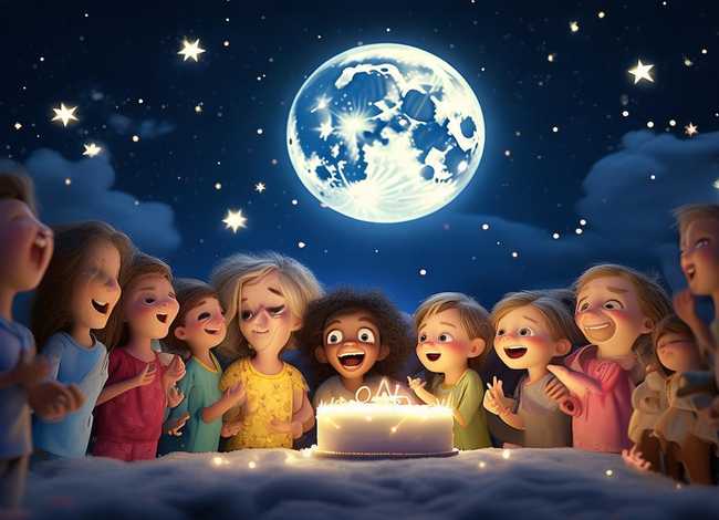 儿童故事月亮生日快乐、幼儿故事月亮生日快乐