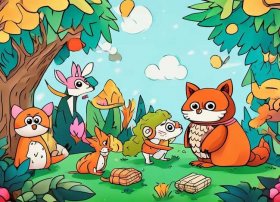 寓言故事儿童画创编；寓言故事简笔画创编
