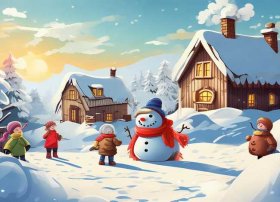 儿童故事《下雪了》（婴幼儿故事绘本《下雪了》）