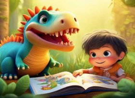 我的恐龙绘本；我的恐龙朋友绘本故事插图