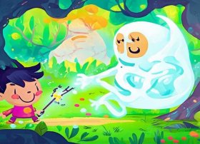 三打白骨精儿童画；三打白骨精儿童画简笔