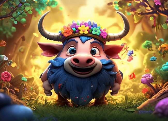 牛魔王儿童创意画，牛魔王儿童创意画图片