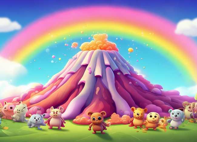 儿童故事火山视频，给小朋友讲火山故事视频