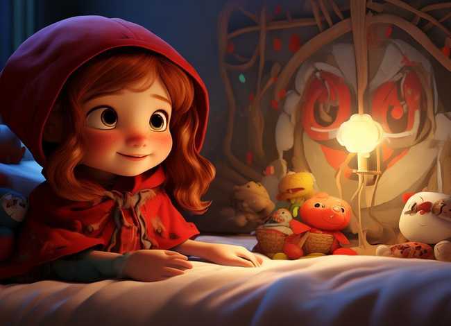 儿童6岁睡前故事小红帽的故事，幼儿睡前故事小红帽的故事