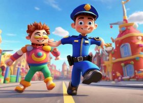 警察抓坏人视频儿童故事 儿童警察抓坏人的故事视频