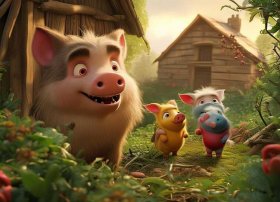 经典儿童寓言故事三只小猪 三只小猪寓言故事视频