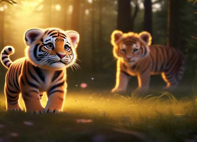 小老虎找妈妈儿童故事，睡前故事小老虎找妈妈