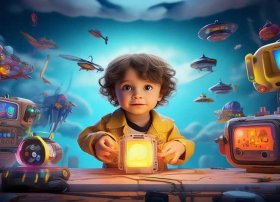 儿童科技素材；儿童科技素材图片