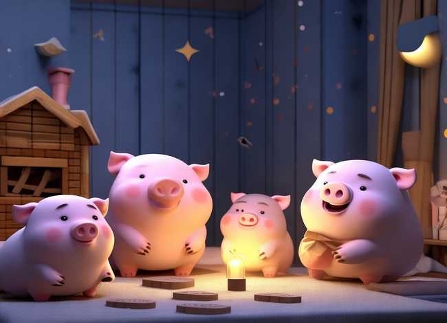 儿童益智睡前故事三只小猪，少儿睡前故事365三只小猪