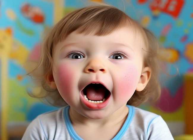 儿童大嘴巴的症状和治疗；儿童大嘴巴症状图片