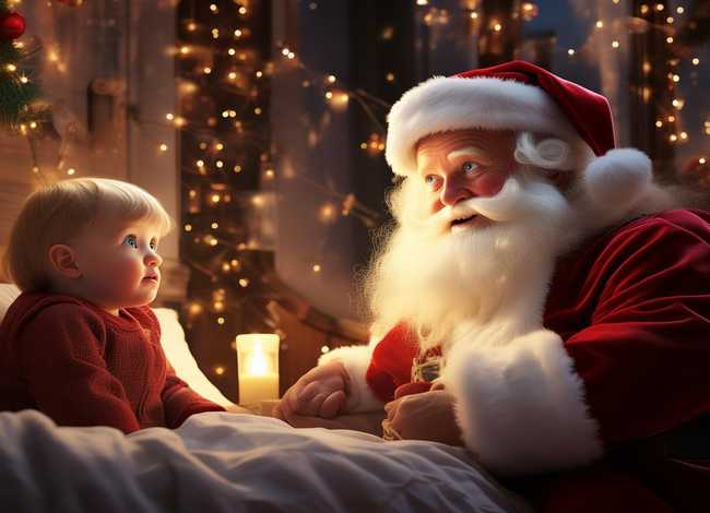 圣诞老人的故事儿童版睡前故事（关于圣诞老人的睡前故事）