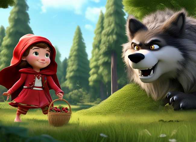 小红帽与大灰狼的故事视频（小红帽与大灰狼的故事视频动画）