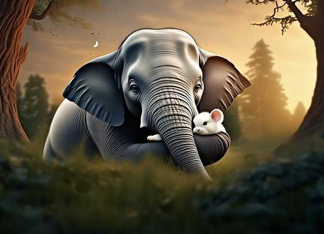 儿童睡前故事大象和兔子的故事（睡前故事大象和小白兔）