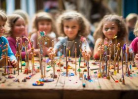 儿童小故事木棍；儿童小木棍制手工作品