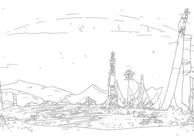 古代神话故事插画图，古代神话故事插画图片简单