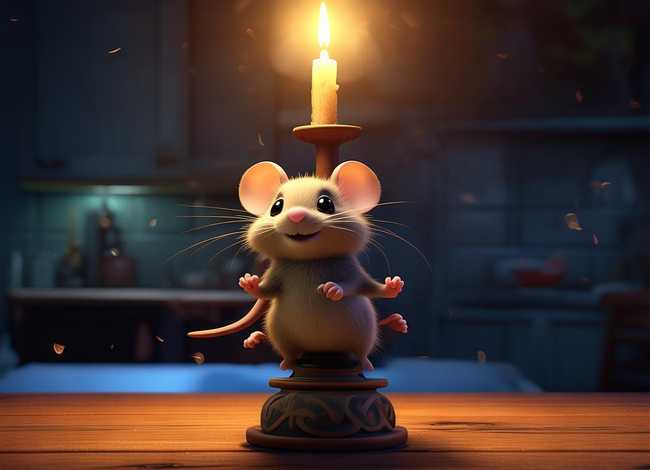 小老鼠又上灯台咯绘本故事、小老鼠又上灯台咯绘本故事图片