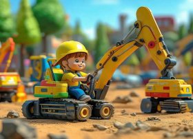 动画儿童挖掘机视频大全连续播放最新 - 最新儿童挖掘机动画片全集