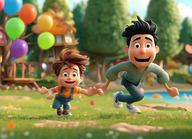 儿童漫画故事《父与子》、《父与子》漫画书 故事