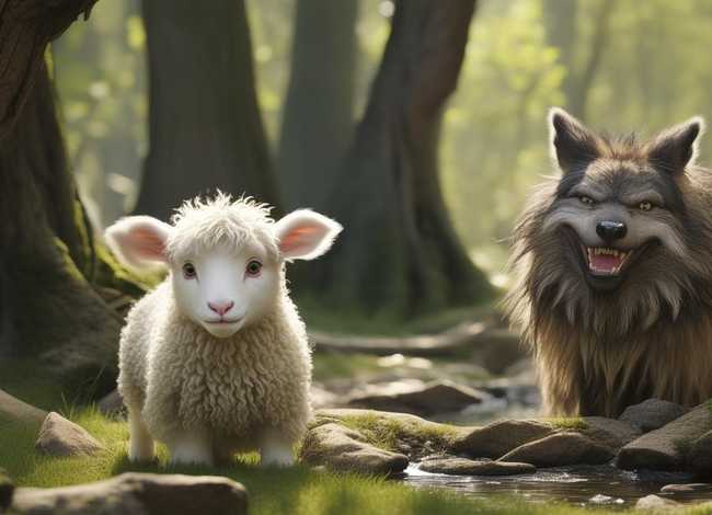 儿童故事老狼和小羊的故事 播放老狼和小羊的故事