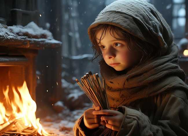 《卖火柴的小女孩》原文，《卖火柴的小女孩》原文和翻译