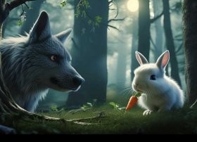 大灰狼和小白兔故事、大灰狼和小白兔故事背景音乐