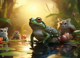 蛙讲了一个什么故事；蛙讲了一个什么故事英语