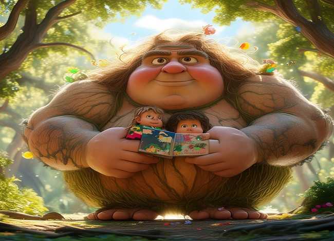 儿童故事绘本《巨人》，巨人的绘本故事