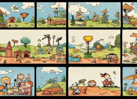 简笔画画故事 连环画 简笔连环画 小故事