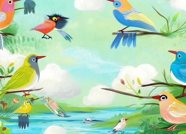 飞鸟绘本 飞鸟集绘本 飞鸟绘本 飞鸟集绘本