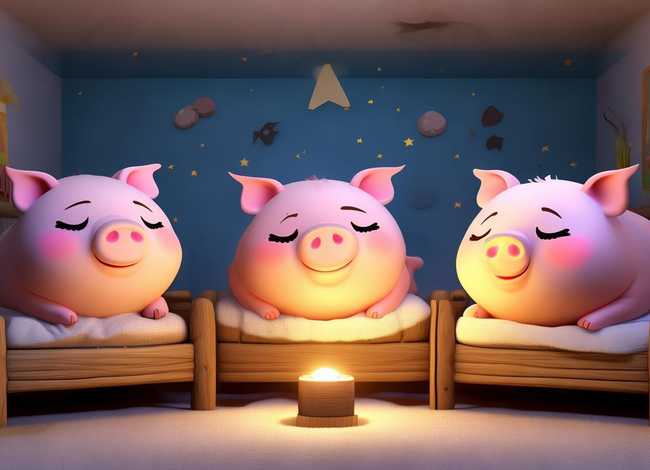 儿童故事睡前小故事三只小猪（幼儿故事睡前故事三只小猪）