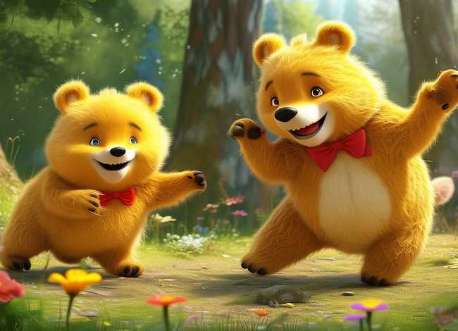 儿童故事棒棒熊拉臭臭 小熊拉比和棒棒虎的故事