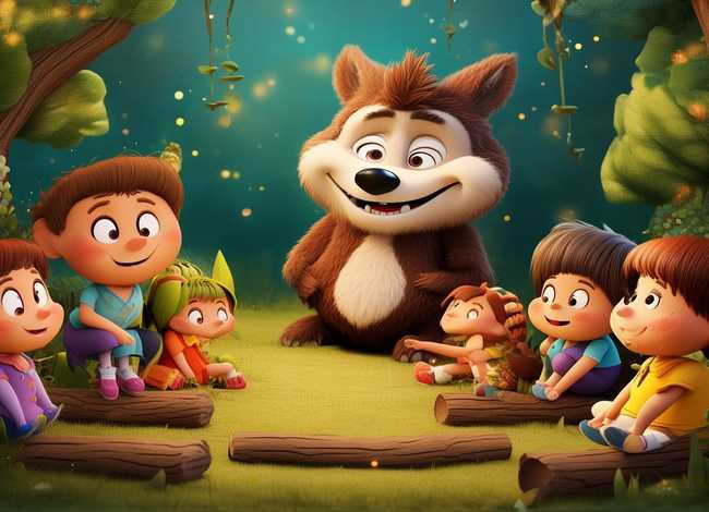 儿童故事大灰狼100个免费听 - 少儿大灰狼故事大全在线听