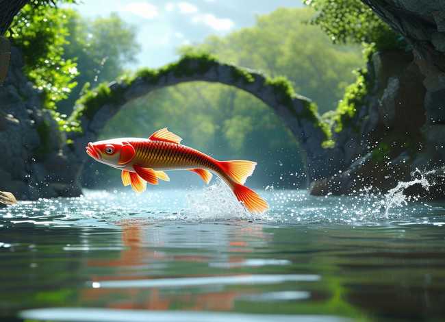 小鲤鱼跳龙门简单故事 - 小鲤鱼跳龙门简单故事50字