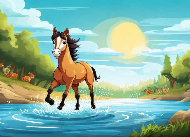 故事大全 小马过河 故事大全 小马过河图片 故事大全 小马过河 故事大全 小马过河图片