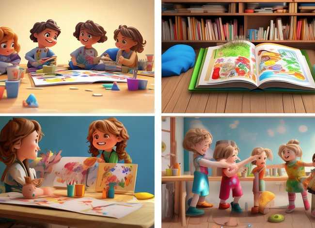 幼儿园连环画故事图片（幼儿园连环画故事图片 四张）