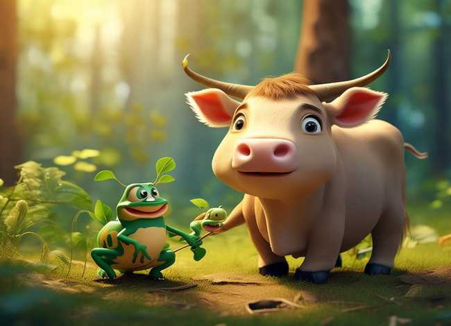 牛与蛙儿童故事视频、牛和蛙的故事视频 牛与蛙儿童故事视频、牛和蛙的故事视频