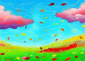 风的儿童画，风的儿童简笔画