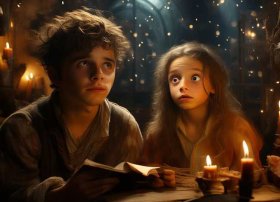 讲故事的人；讲故事的人成了听故事的人 听故事的人成了现实中的人