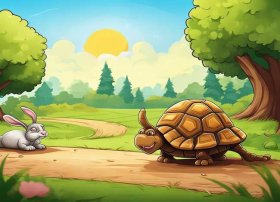 幼儿园讲故事简短 - 幼儿园讲故事简短小故事龟兔赛跑