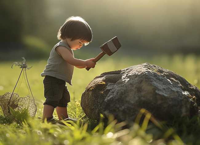 儿童故事铁杵磨成绣花针；铁杵磨成绣花针的故事