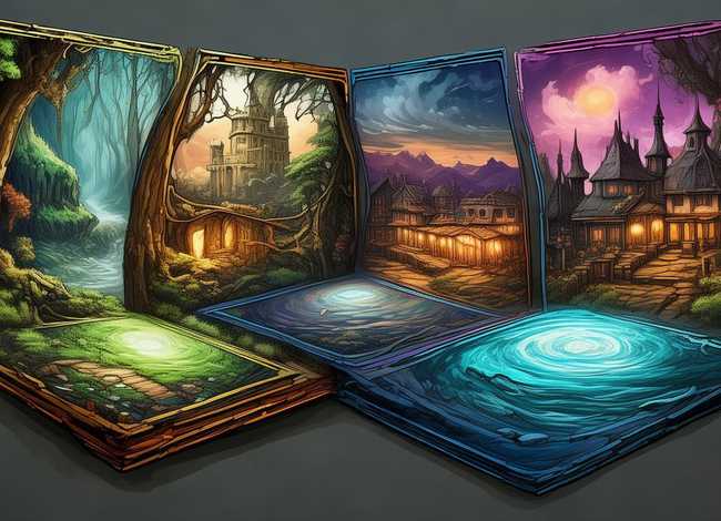 四联故事插画；四联故事插画图片