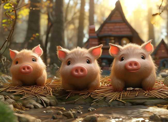 儿童启蒙小故事三只小猪、启蒙故事 三只小猪 儿童启蒙小故事三只小猪、启蒙故事 三只小猪
