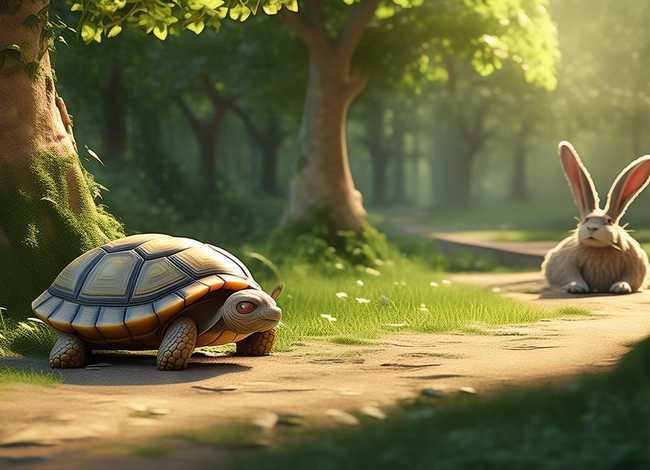 龟兔赛跑的故事；龟兔赛跑的故事原文章